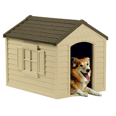 屋外木製中型犬小屋・サンキャストのドッグハウス・犬小屋の